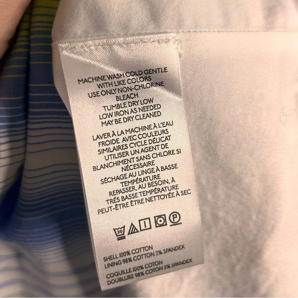 Anthropologie Square-Neck Drop-Waist Smocked Maxi Dress‎ Size Medium Blue Yellow - Picture 9 of 10